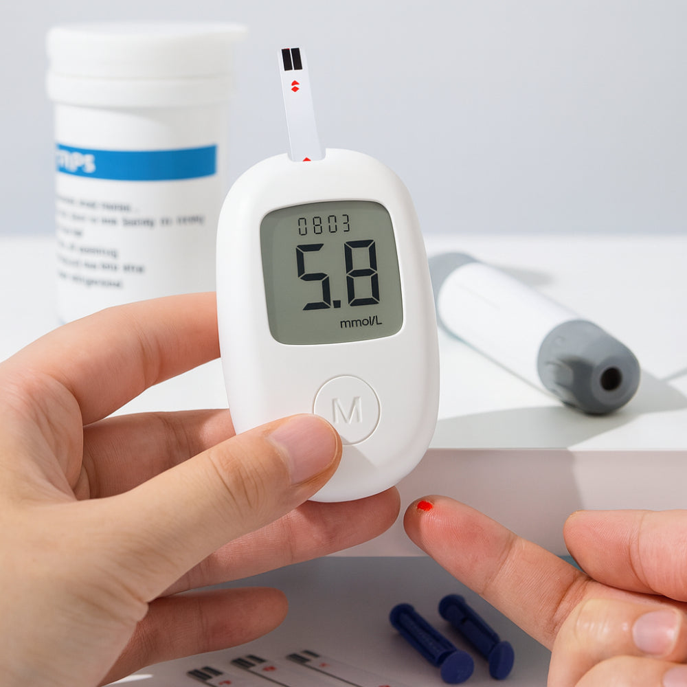 Glucose Monitor Kit Digital Blood Sugar Test Meter Device