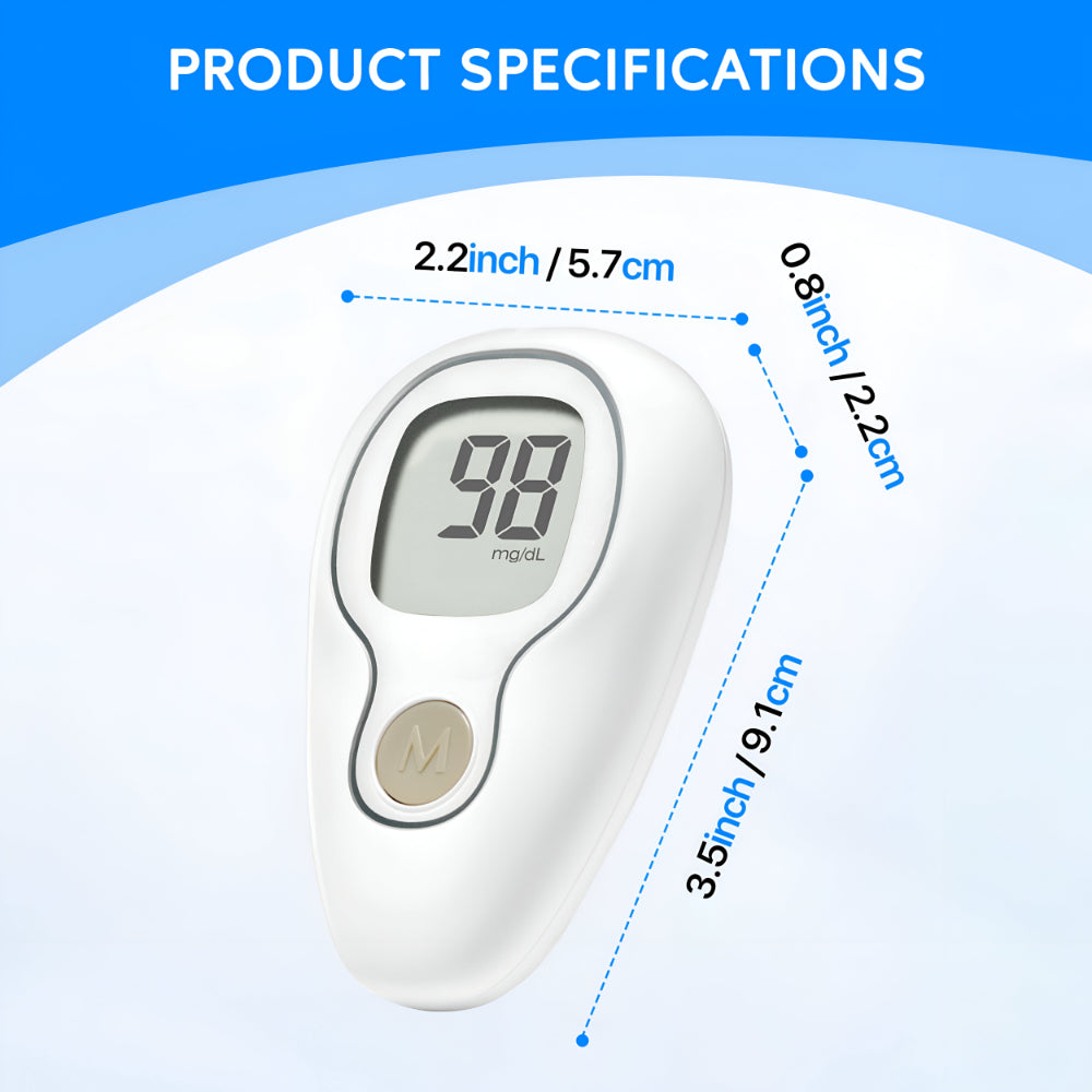 Glucose Monitor Kit Digital Blood Sugar Test Meter Set