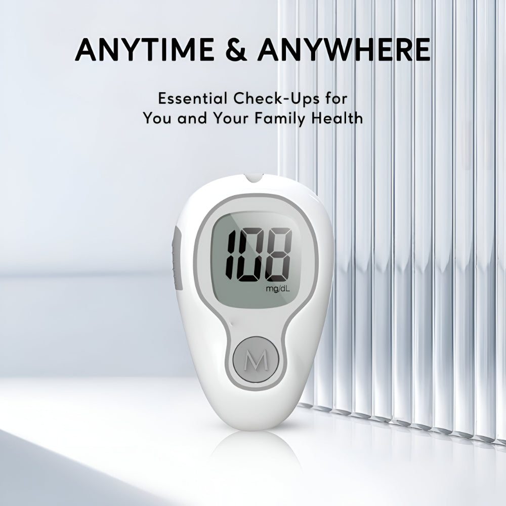 Glucose Monitor Kit Digital Blood Sugar Test Meter Set