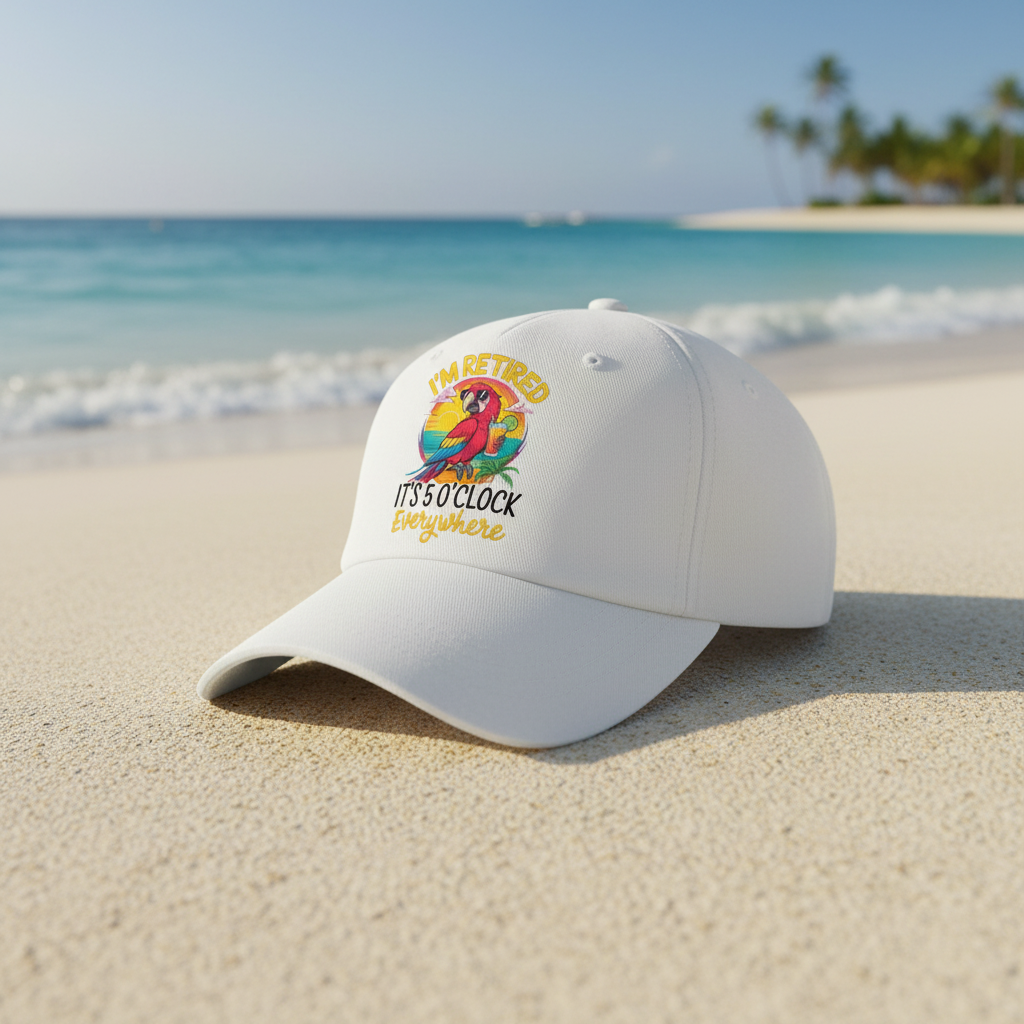 Gorra de béisbol ajustable lavada casual bordada