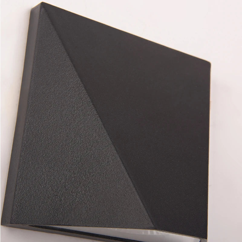 Modern Black LED Wall Light | 5W Waterproof Aluminium Outdoor Lamp