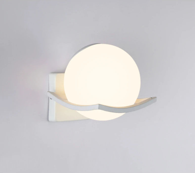Makar Wall Light | Modern European Glass Globe Sconce
