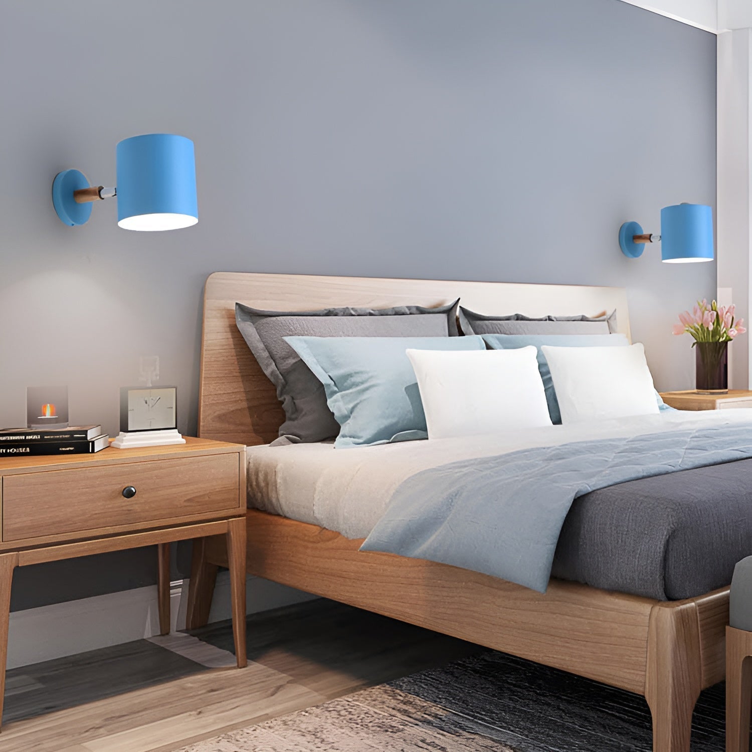 NordicGlow Adjustable Wall Lamp | Pastel Scandinavian Design