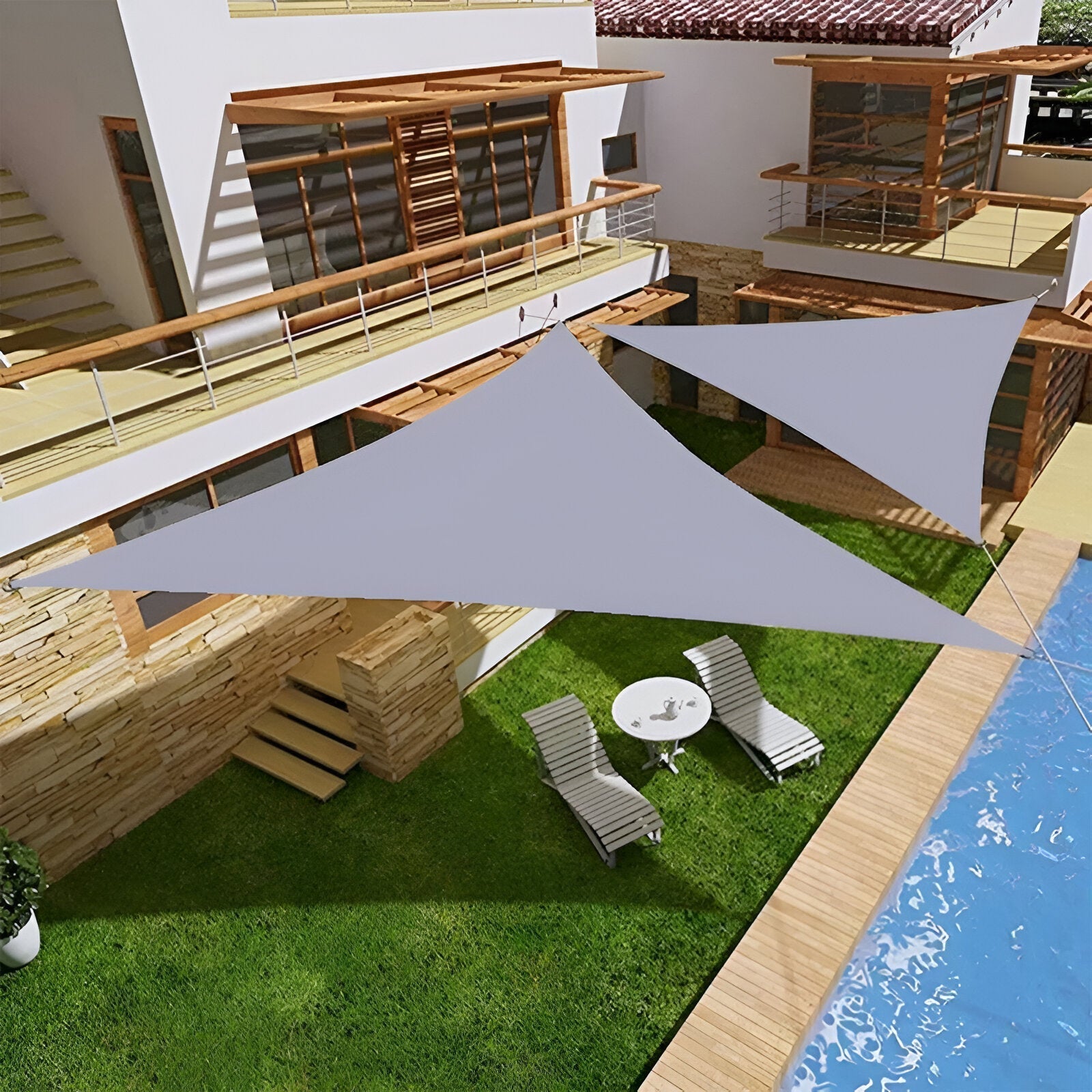 TriBlocker Shade Sail | Waterproof UV-Protect Triangle Design