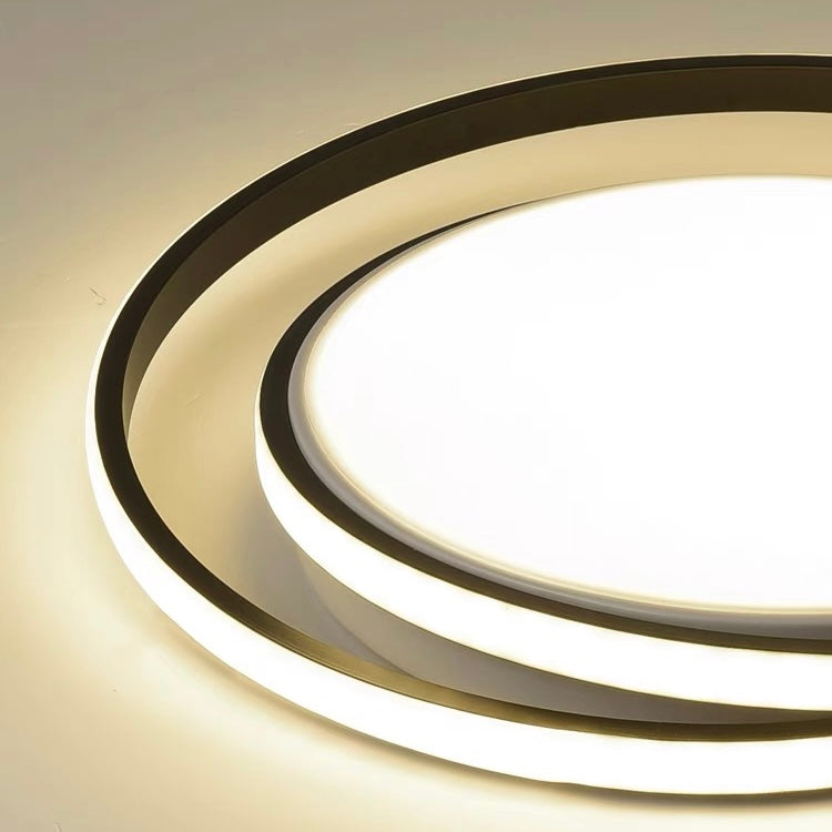 Minimalist LED Circle Ceiling Light | Modern Gold Flush Mount
