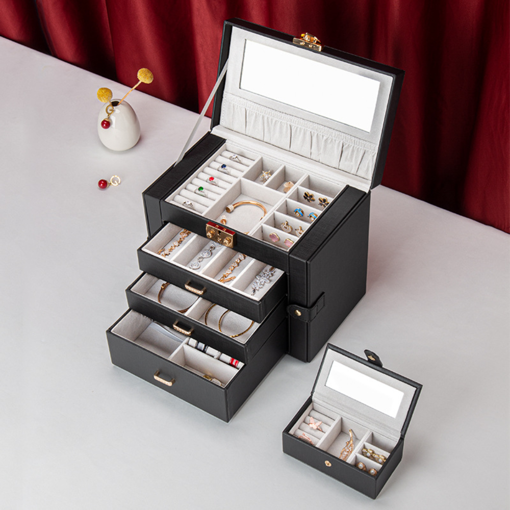 Schmuckkasten Organizer Muttertag Große Aufbewahrungsbox mit Schublade – DecorsDeluxe