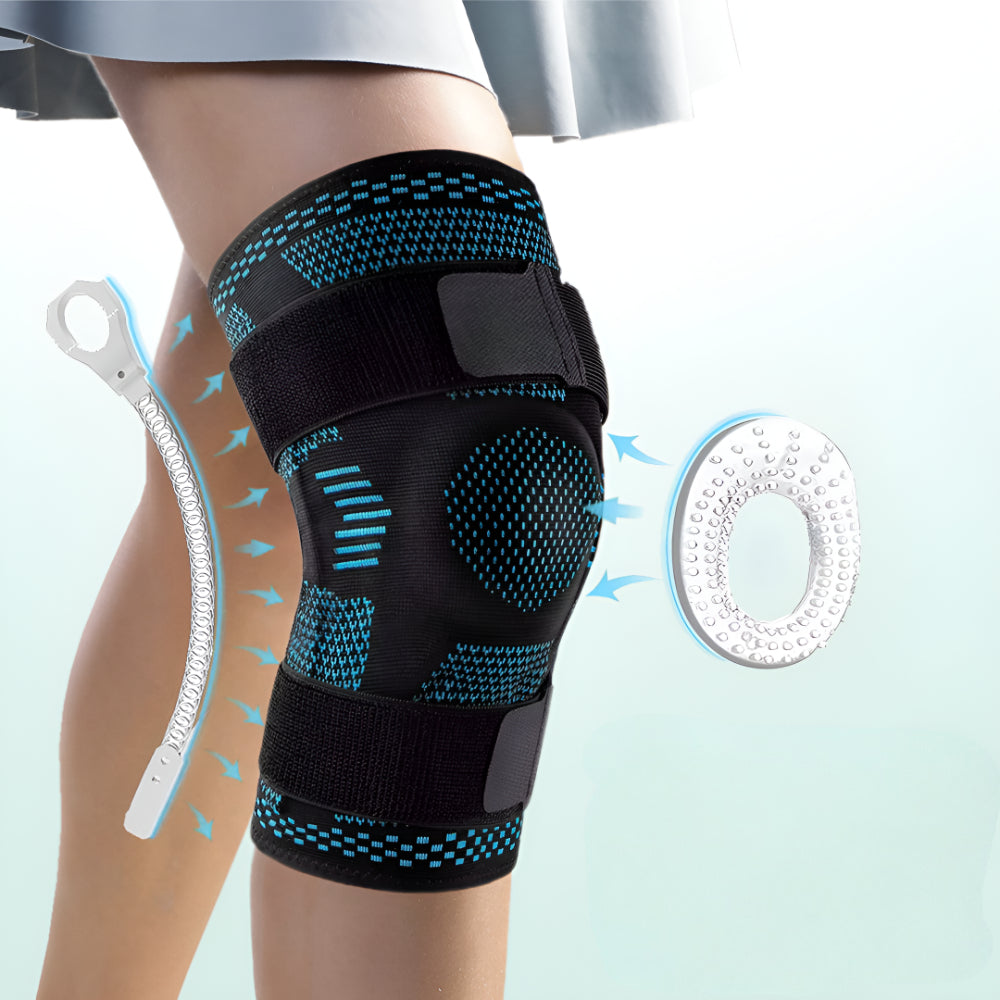 Kniebandage Kompression Einstellbare Stützmanschette Stabilisierungshilfe