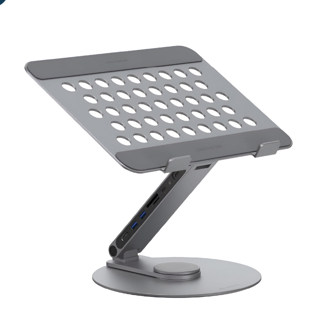Laptop Stand Adjustable Rotating USB C Docking Station