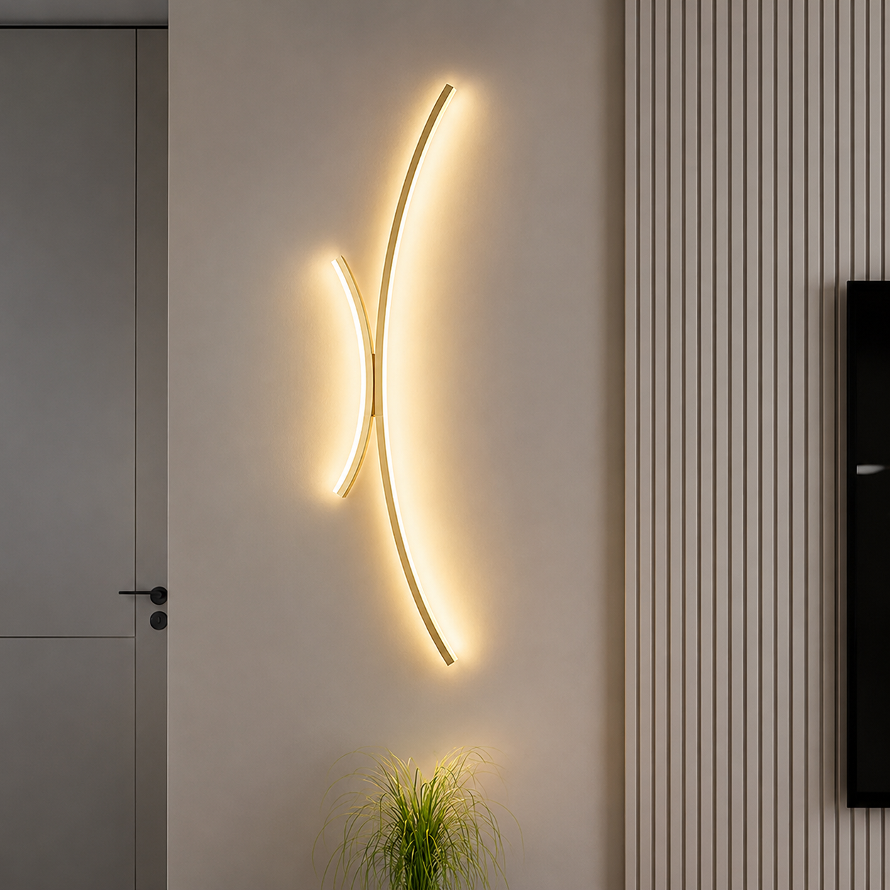 Moderne LED Væglampe | Lineær Væglampe til Badeværelse, Stue og Spisestue