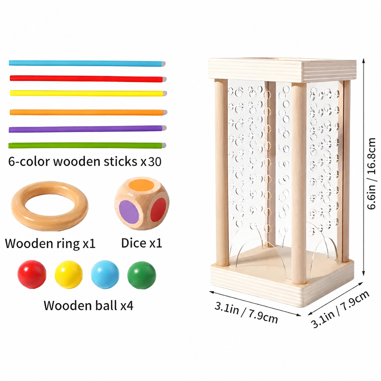 Gioco da tavolo Montessori Famiglia Gioco di concentrazione in legno