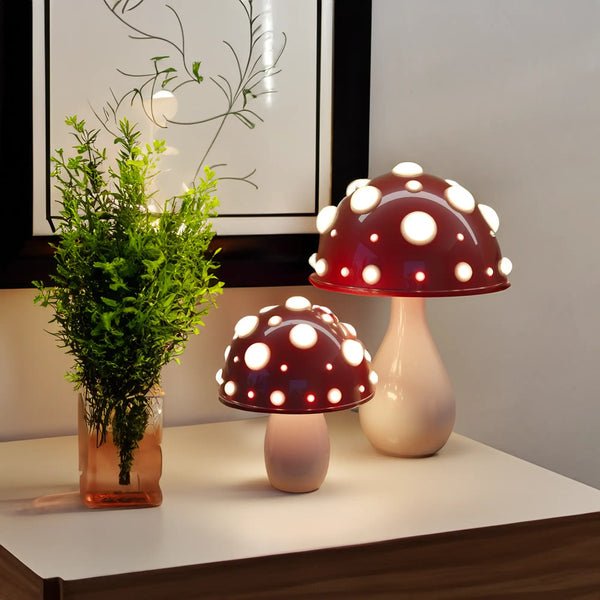 LED Mushroom Table Lamp | Modern Amanita-Inspired Light