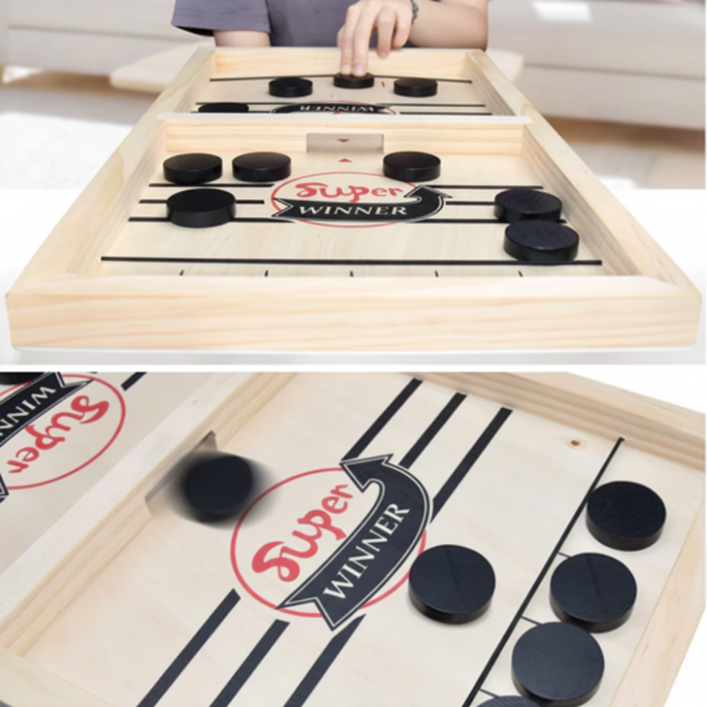 Gioco da tavolo in legno con fionda veloce per famiglia e viaggi