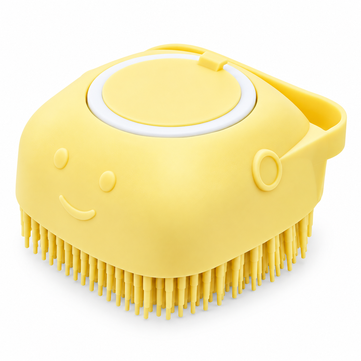 Cepillo de limpieza para mascotas con dispensador de champú cómodo