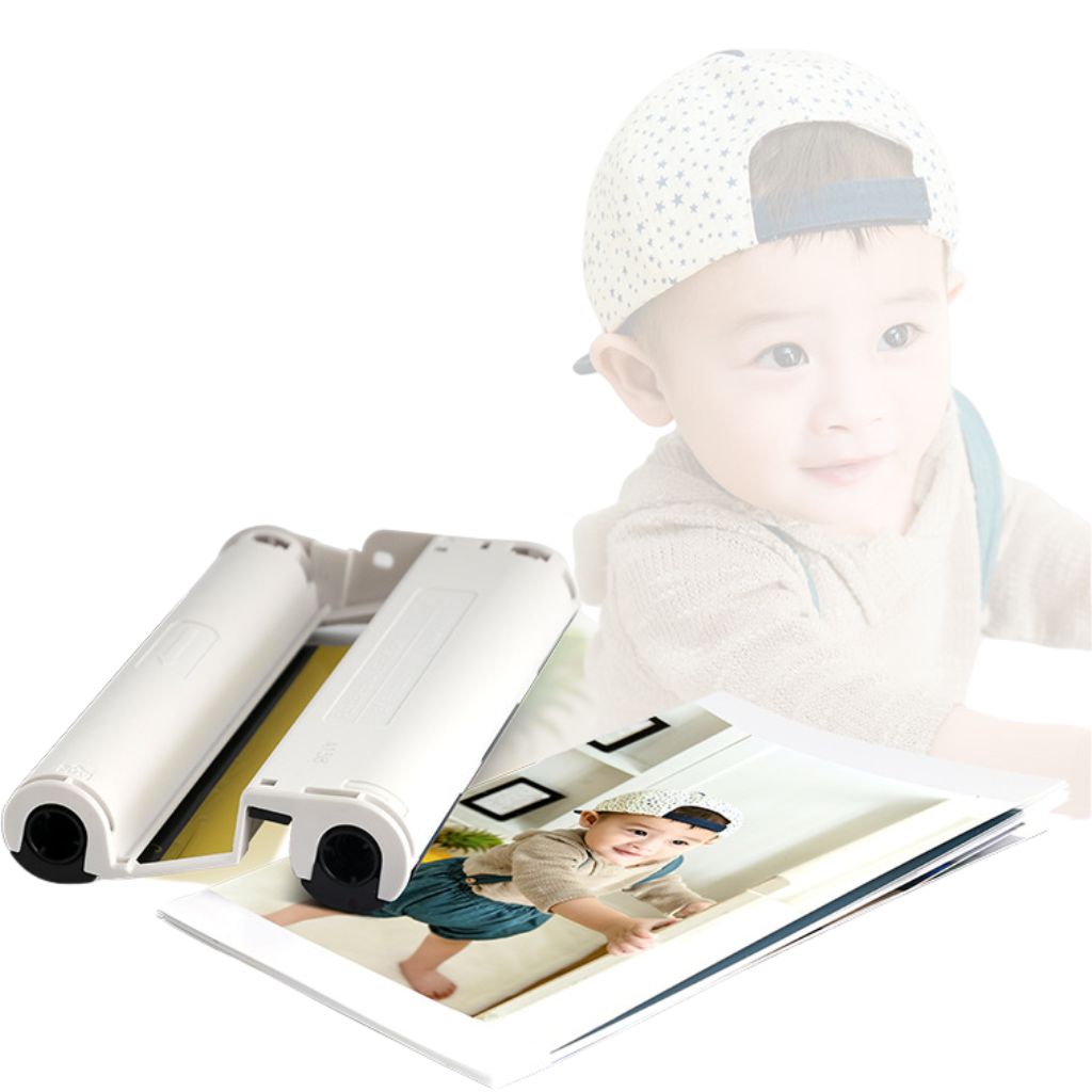 Cartuccia di Ricarica per Carta Fotografica 4x6 Pacco di Ricambio per Stampante per Telefono Cellulare