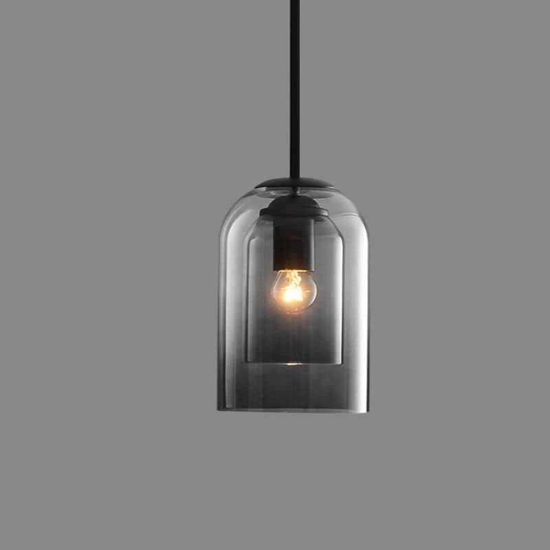 Mica Mid-Century Pendant Lamp | Double Glass Shade