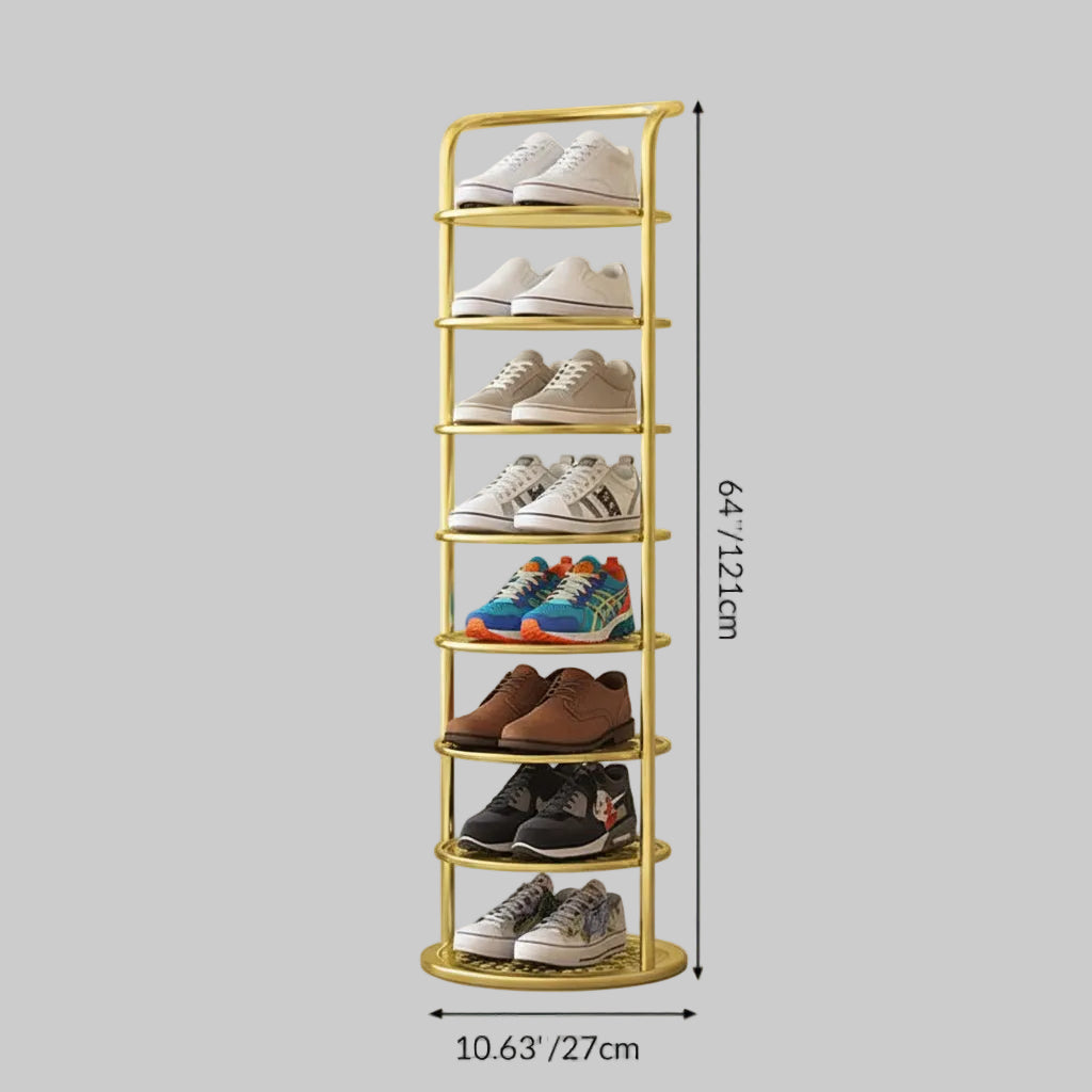 Organizador Vertical de Metal para Sapatos, Armazenamento para Entrada ou Roupeiro
