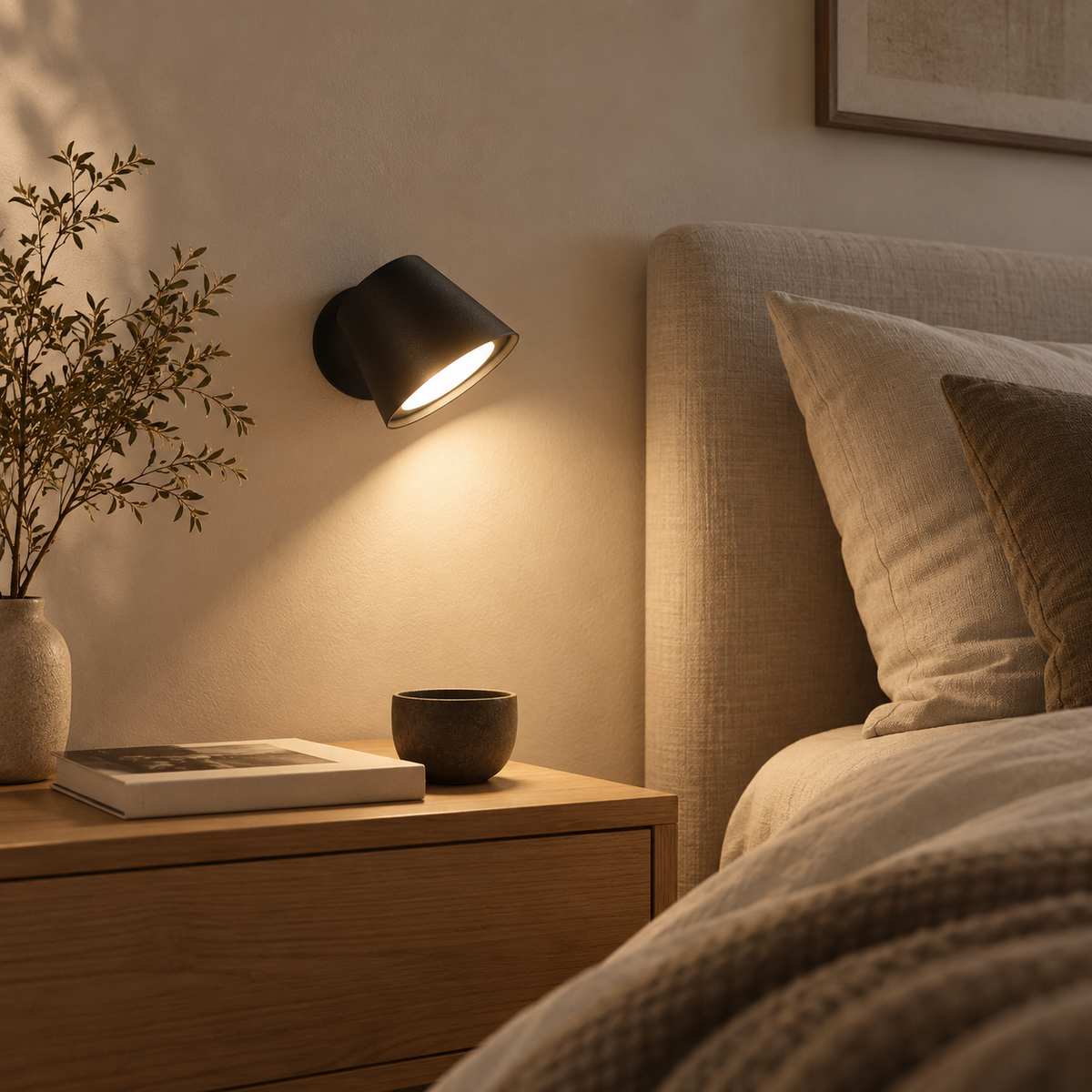 Wiederaufladbare LED-Wandleuchte, modern, für Innenräume