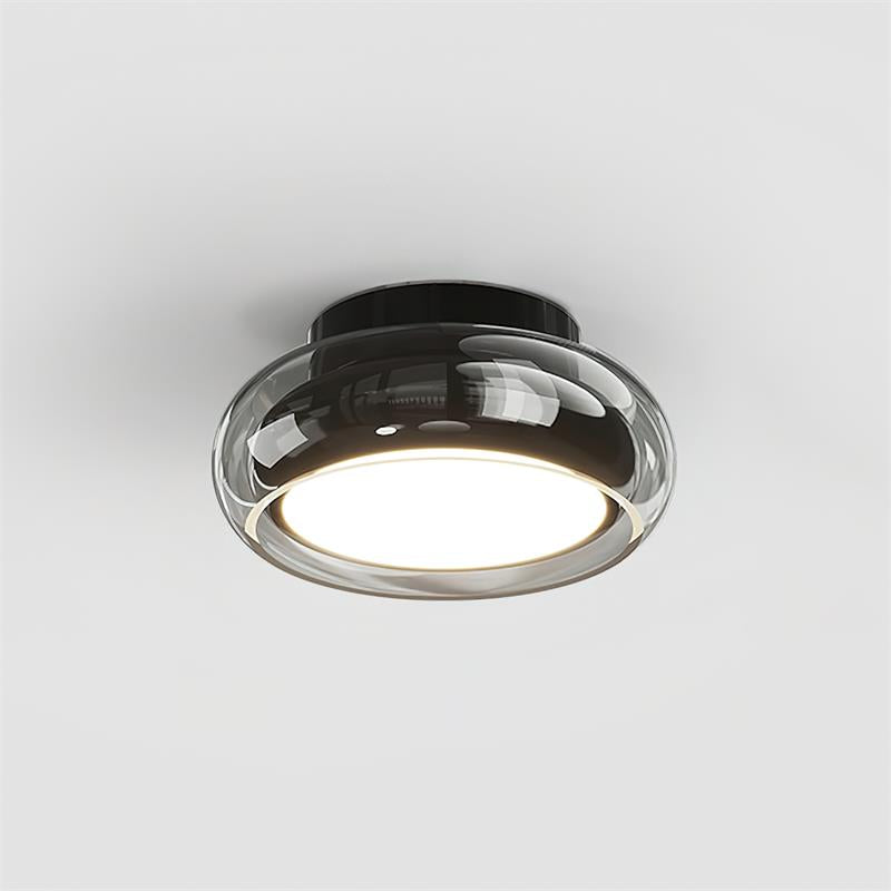 June Retro Glass Flush Mount Ceiling Light | LED Indoor Lamp