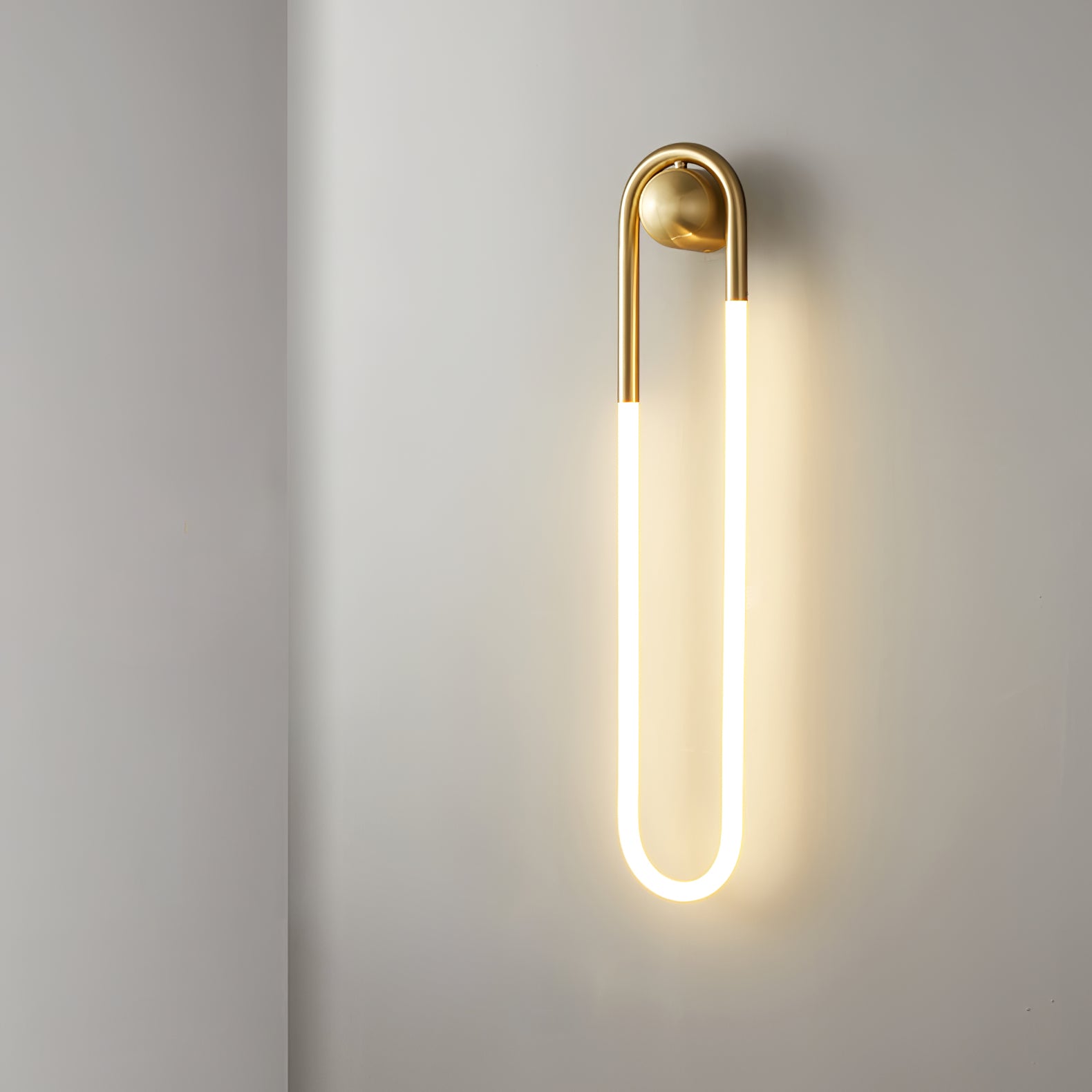 Modern LED Wall Light | Brass & Black Minimalist Wall Lamp