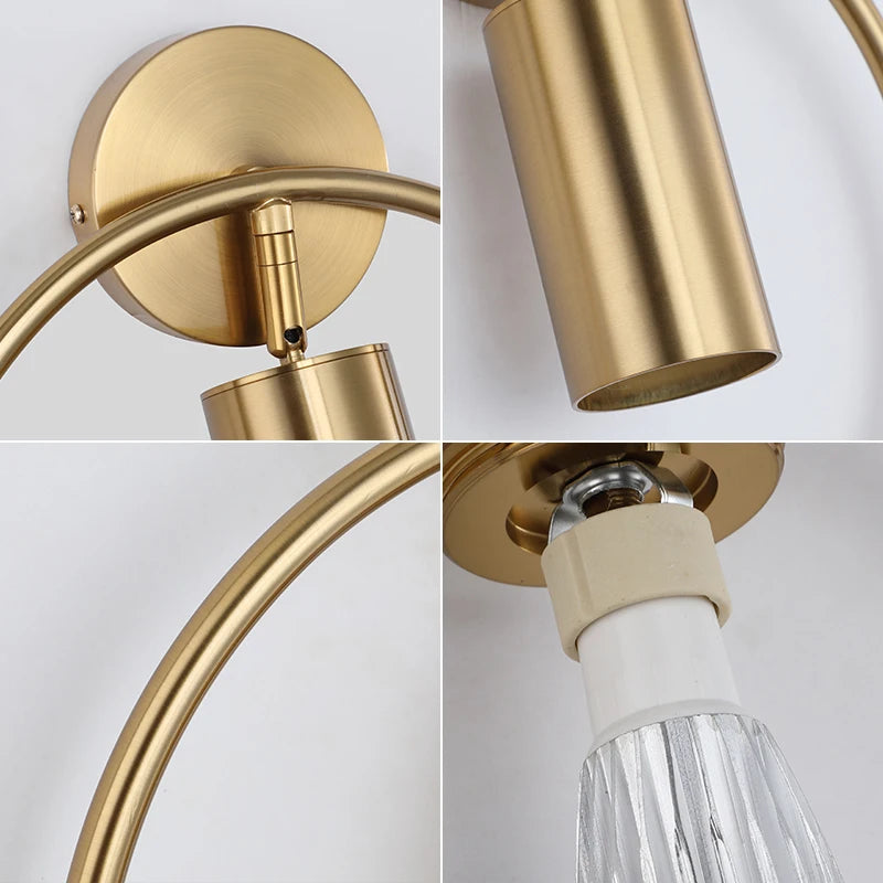 Halo Wall Light | Nordic Gold Minimalist Design