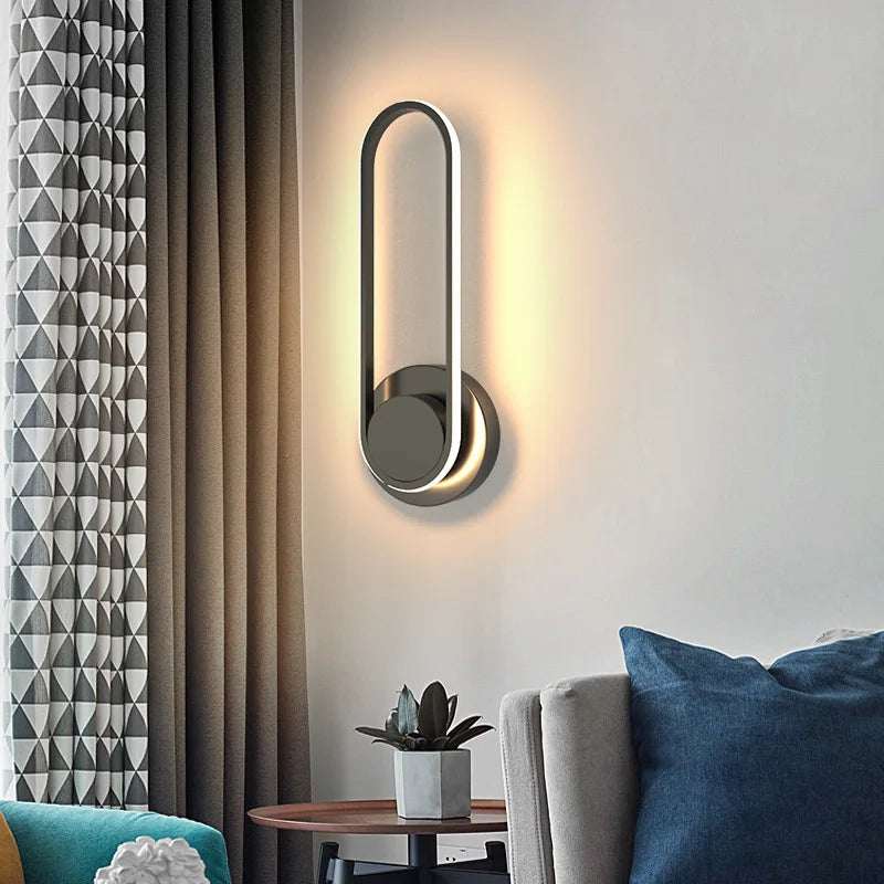 Modern LED Wall Light | 330° Rotating Aluminium Sconce