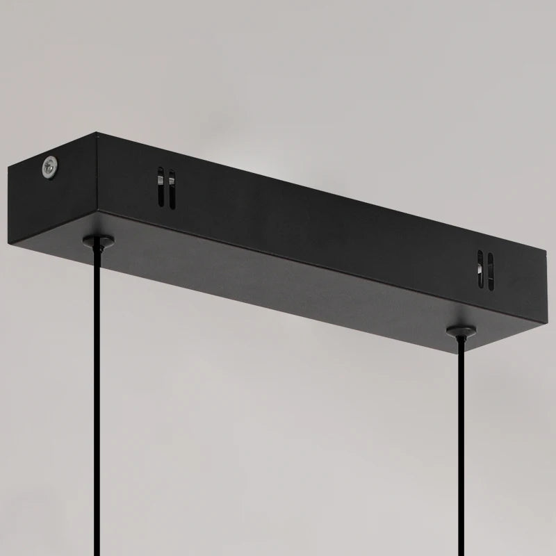 Lámpara colgante lineal moderna para comedor | Candelabro LED minimalista para cocina y salas de estar