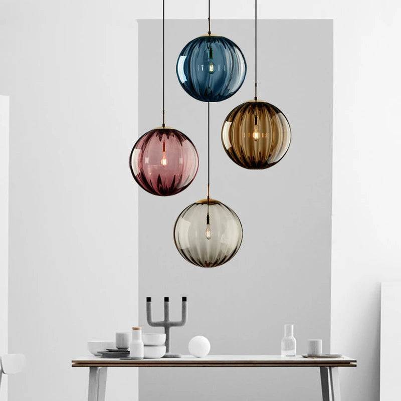 Modern Glass Ball Pendant Light | Nordic Elegance for Every Space