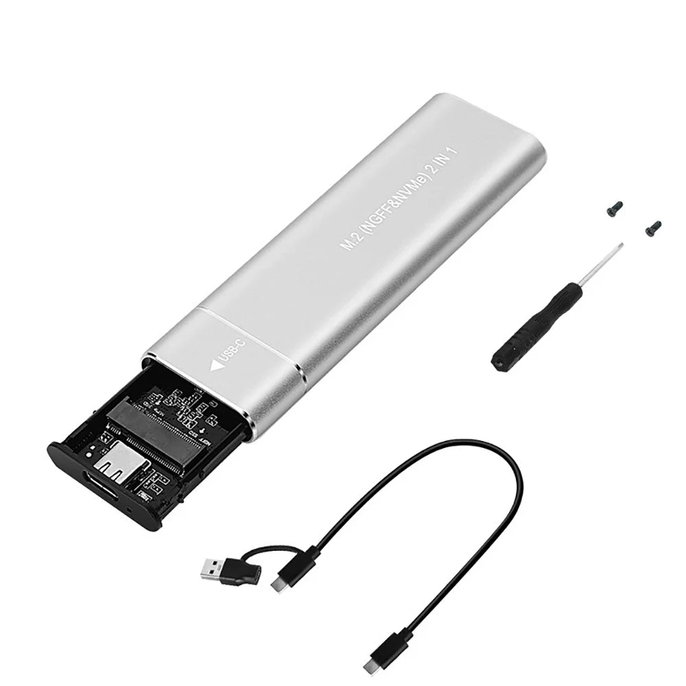 Custodia esterna per hard disk portatile SSD M.2 USB 3.1