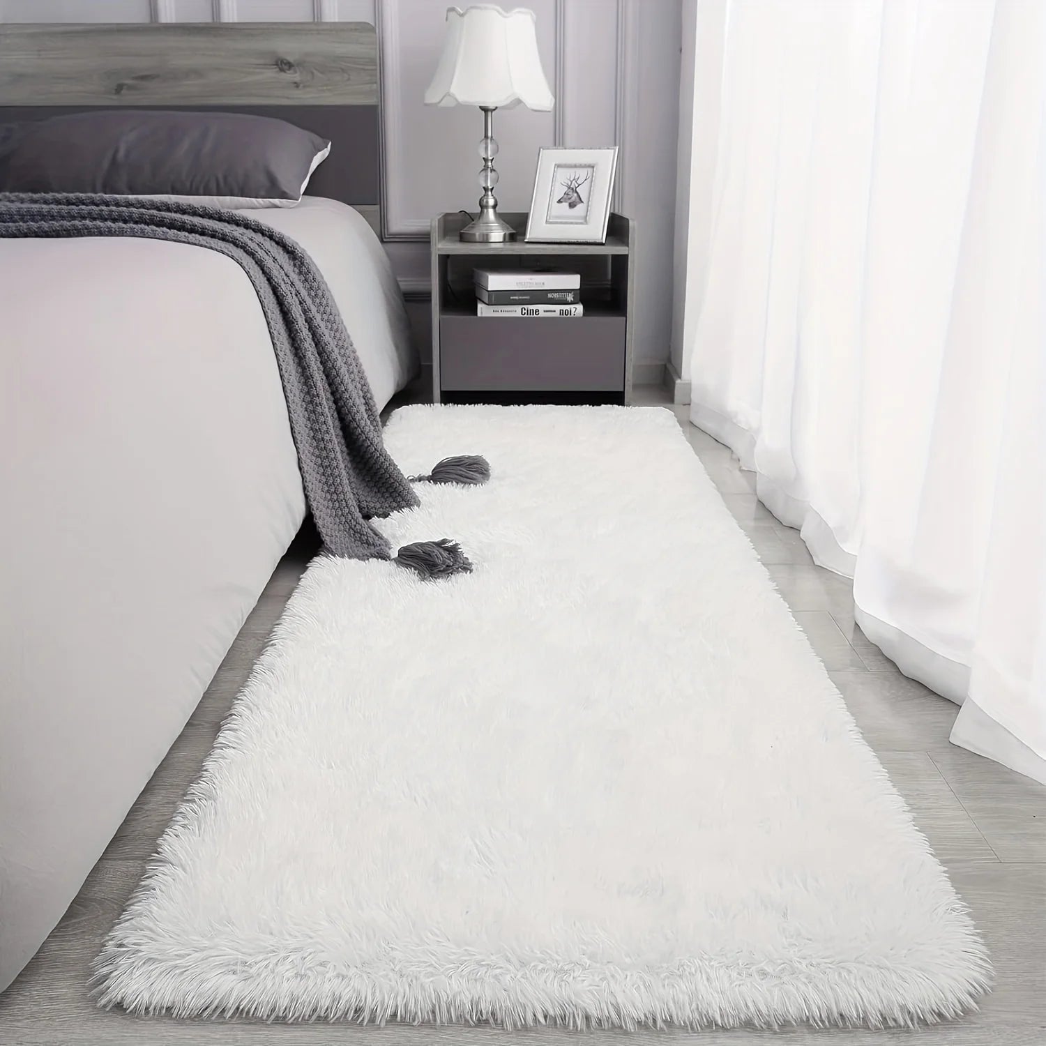 Ultra-Soft Plush Rug | Machine Washable Faux Fur Mat