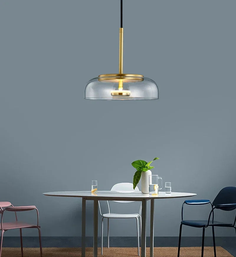 Bowl Glass LED Flushmount Ceiling Lamp | Modern Ceiling Light Fixture