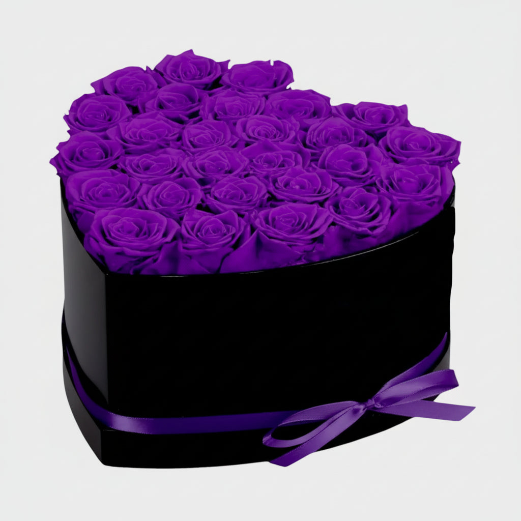 Caixa de Rosas Dia da Mãe Presente Coração com Flor Artificial Decoração para Ela