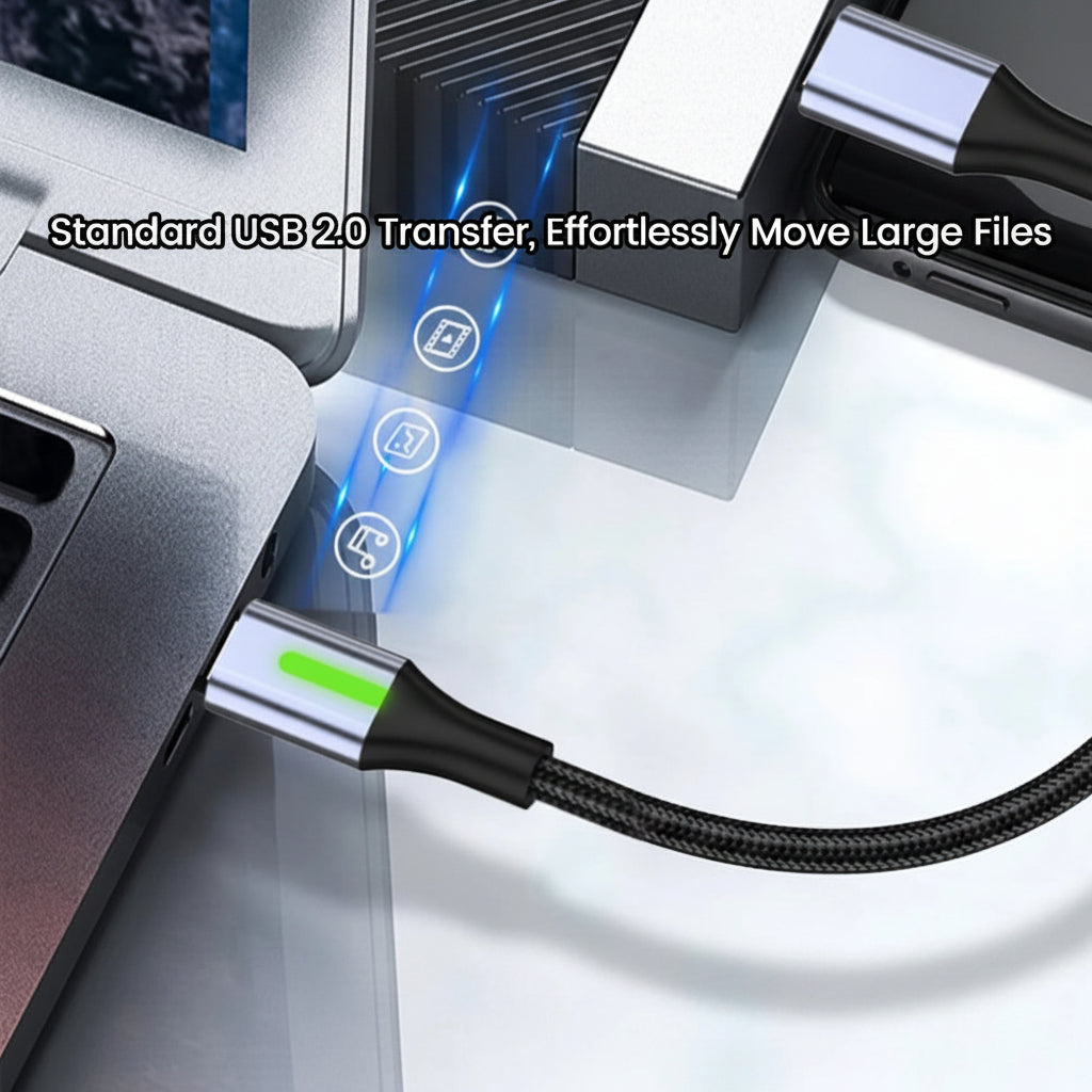 כונן קשיח חיצוני נייד SSD טעינה מהירה כבל USB C 6A
