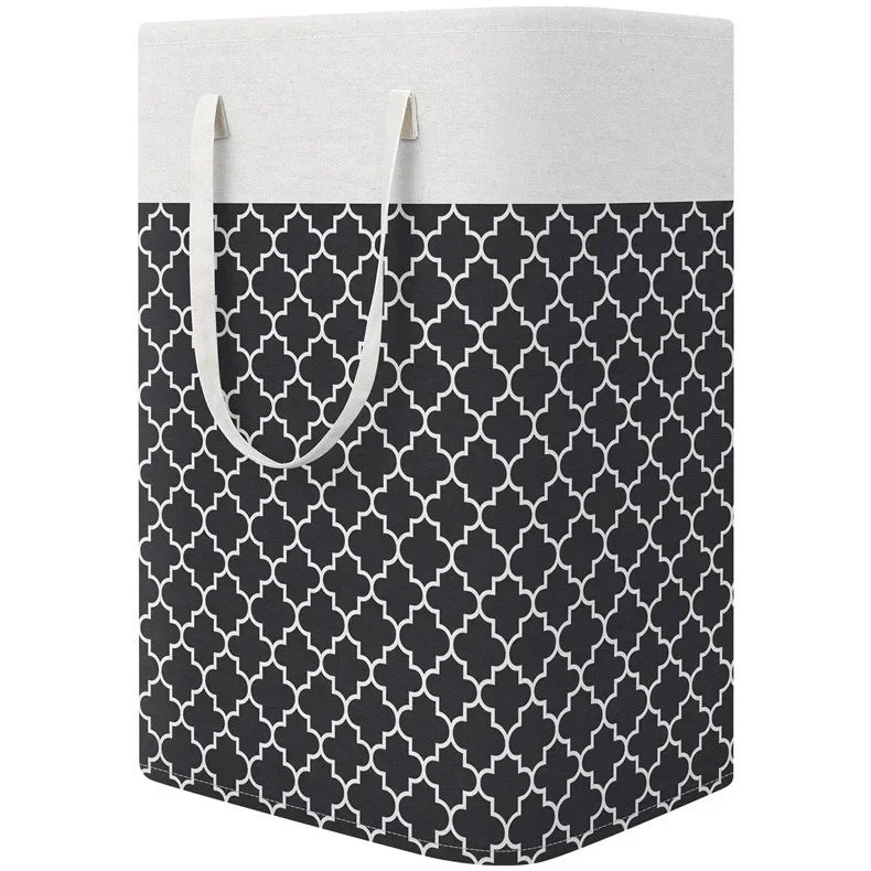 Lauva | 75L Waterproof Laundry Basket | Foldable Fabric Clothes Hamper with Handles