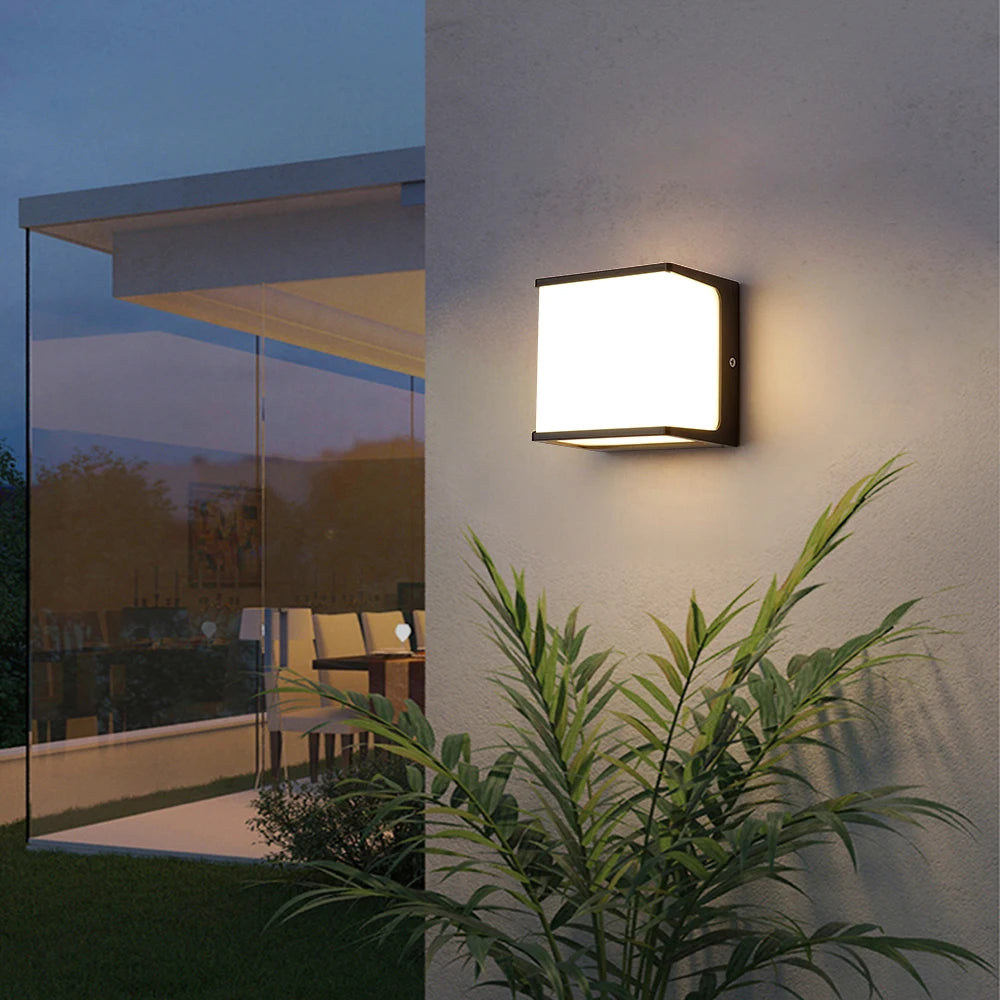 AeroCube Outdoor Wall Light | Modern Waterproof LED