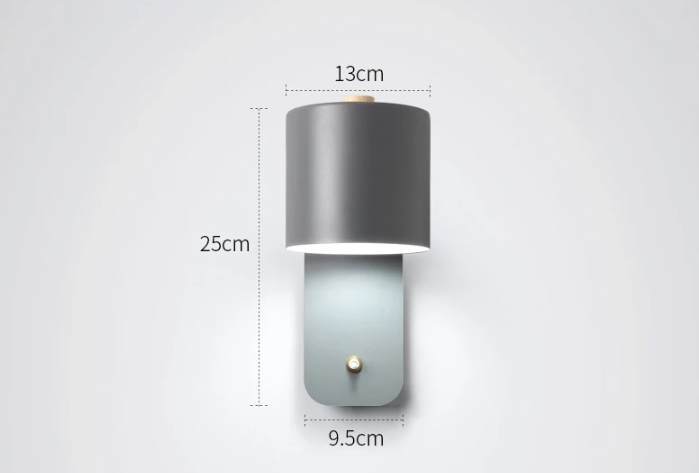 Lámpara de Pared LED Moderna con Interruptor | Luz de Pared Interior