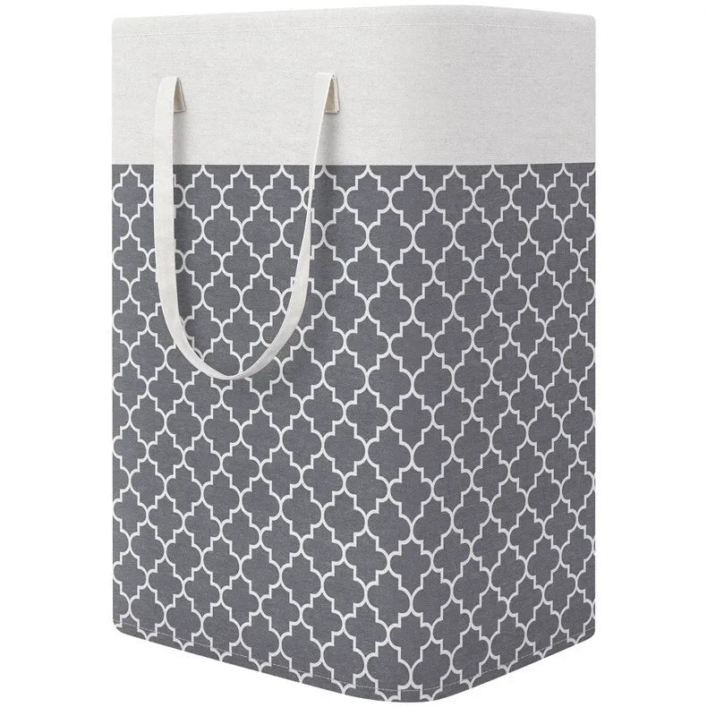 Lauva | 75L Waterproof Laundry Basket | Foldable Fabric Clothes Hamper with Handles