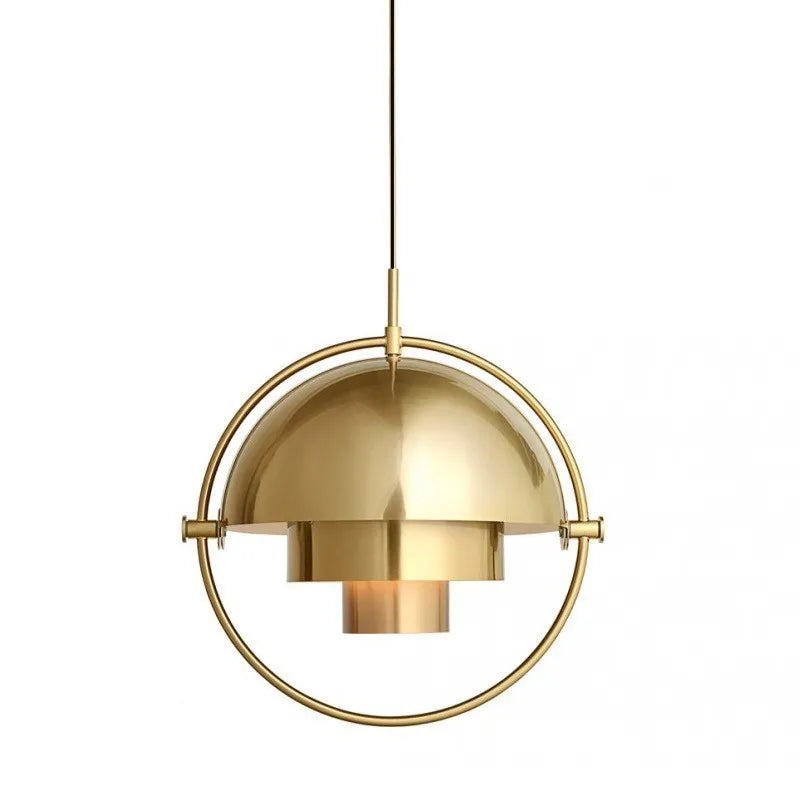 Modern Nordic Pendant Light | Sculptural Metal Suspension Lamp