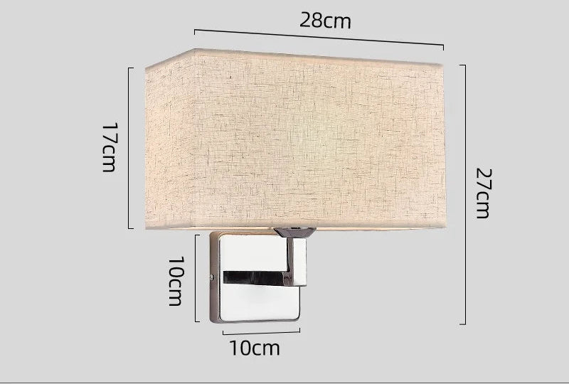 Wall Lamp with Reading Light | E27 Bedside Wall Sconce