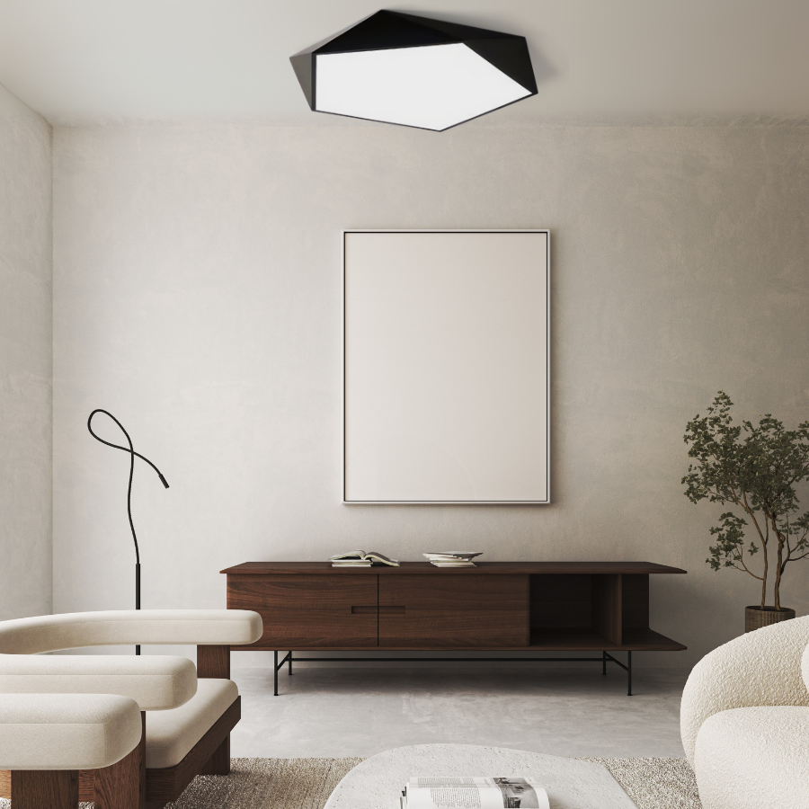 Skydor Ceiling Light | Modern Geometric LED Design