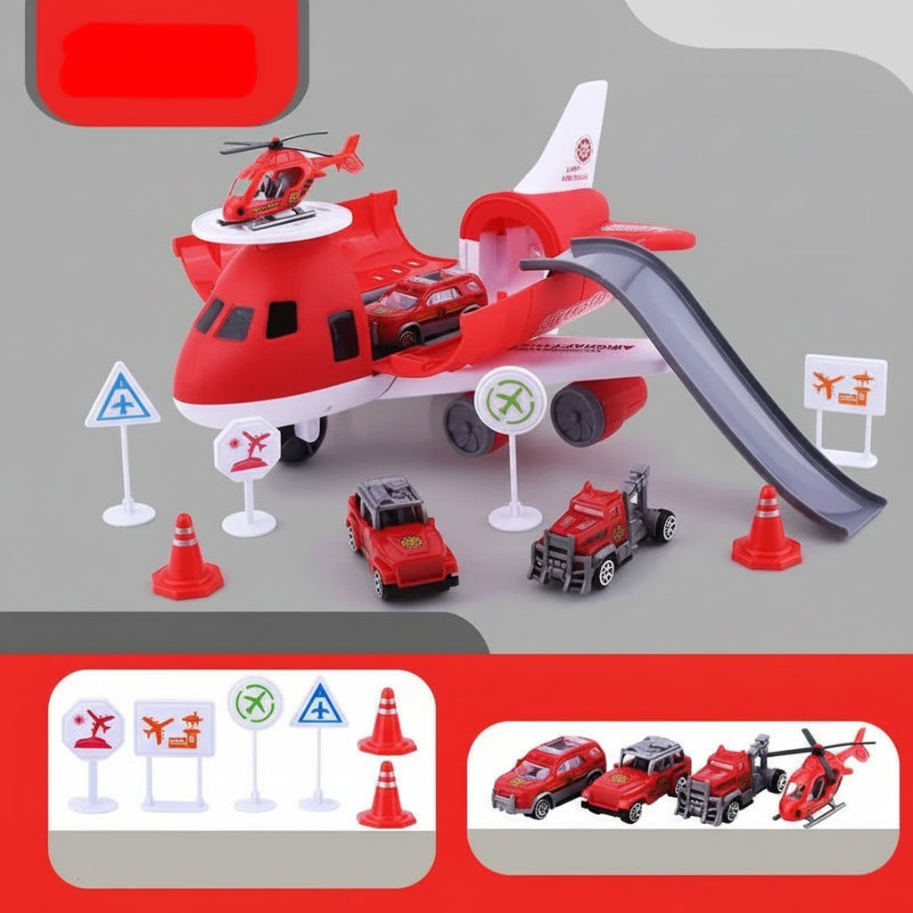 Set de joacă cu jucării Avion Vehicul Transport Set de acțiune pentru copii