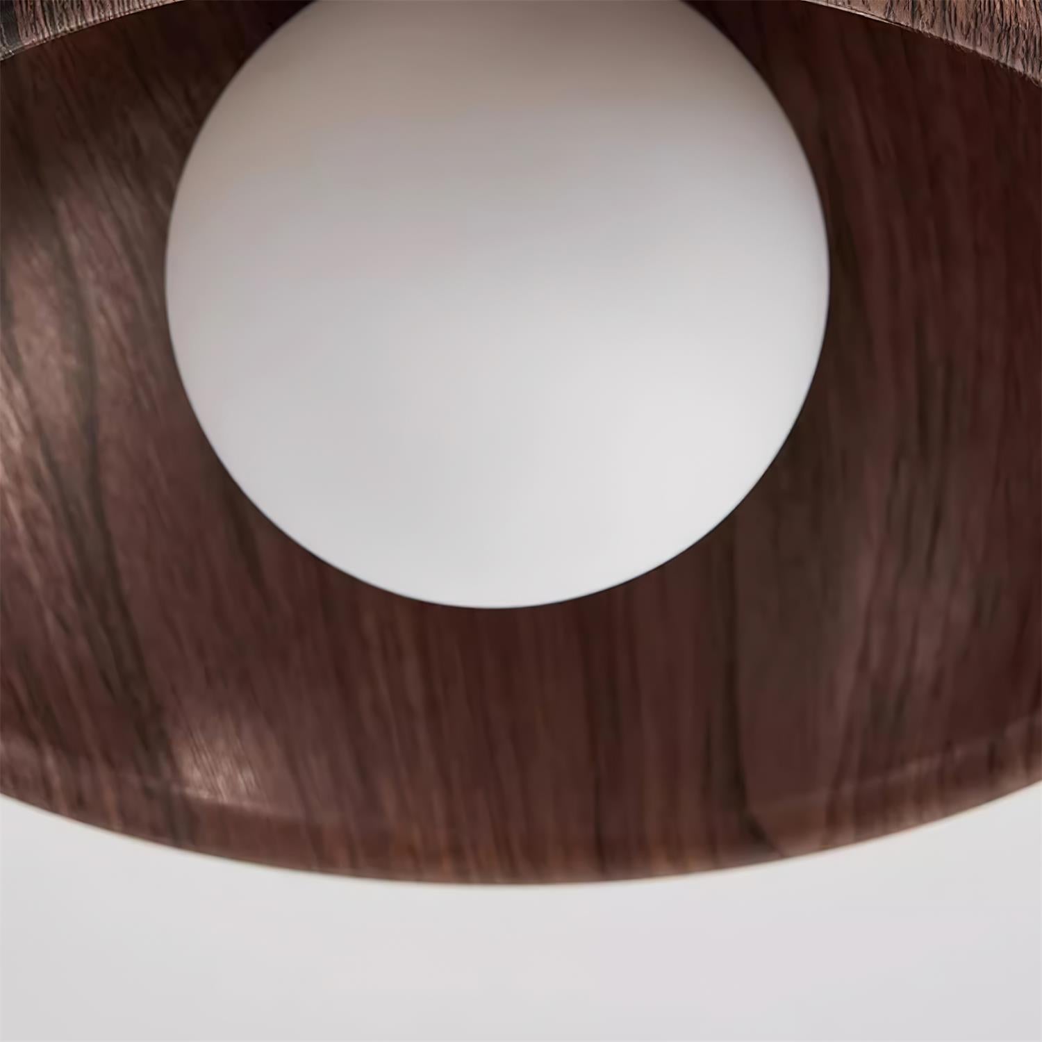 Albanora Ceiling Lamp | Minimalist Modern Wooden LED Fixture
