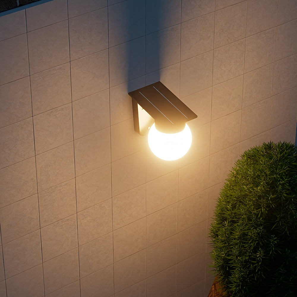 Solar Globe LED Wall Light | Smart Dimmable Outdoor Lighting