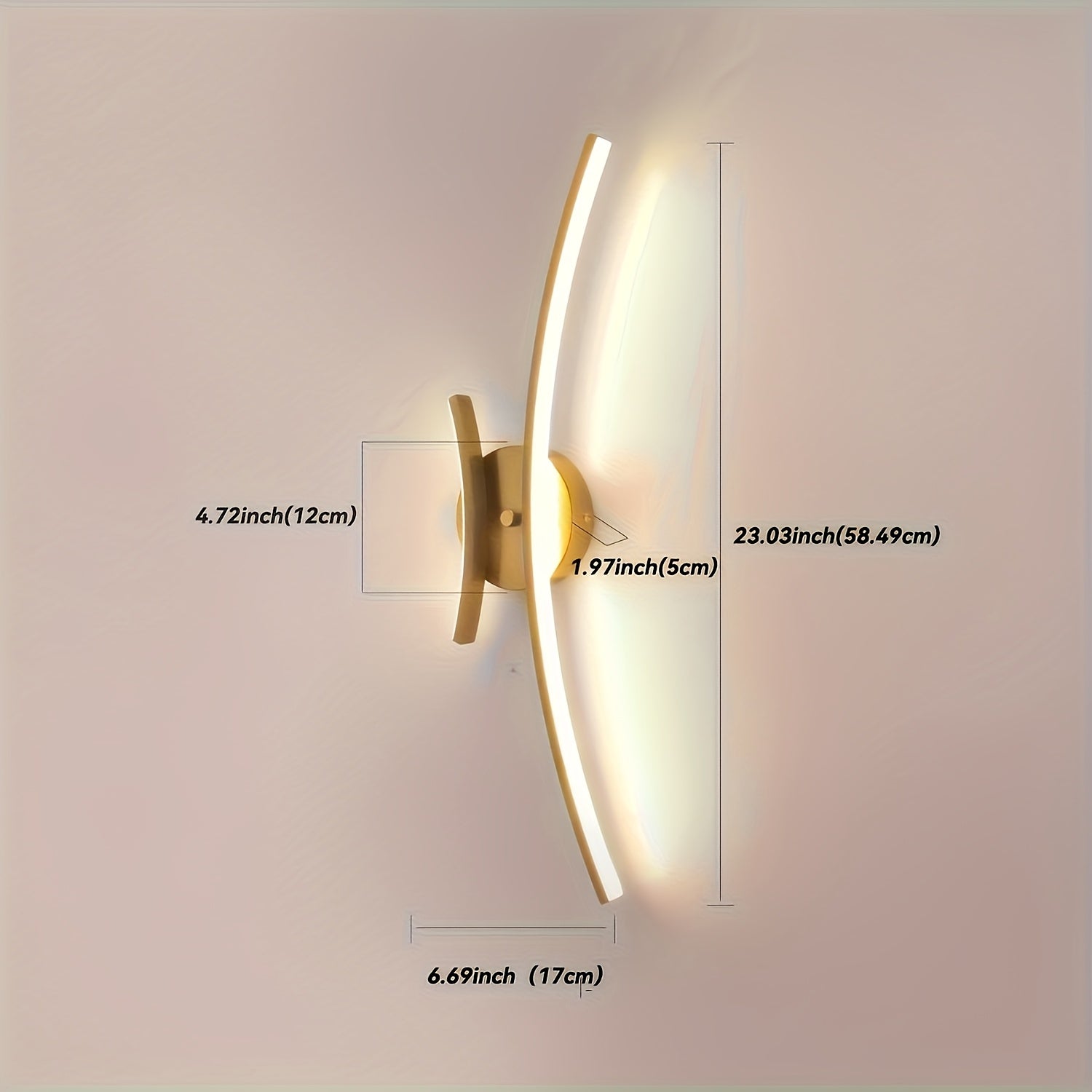 Modern LED Wall Light | Linear Wall Sconce for Bathroom, Living Room & Dining Spaces