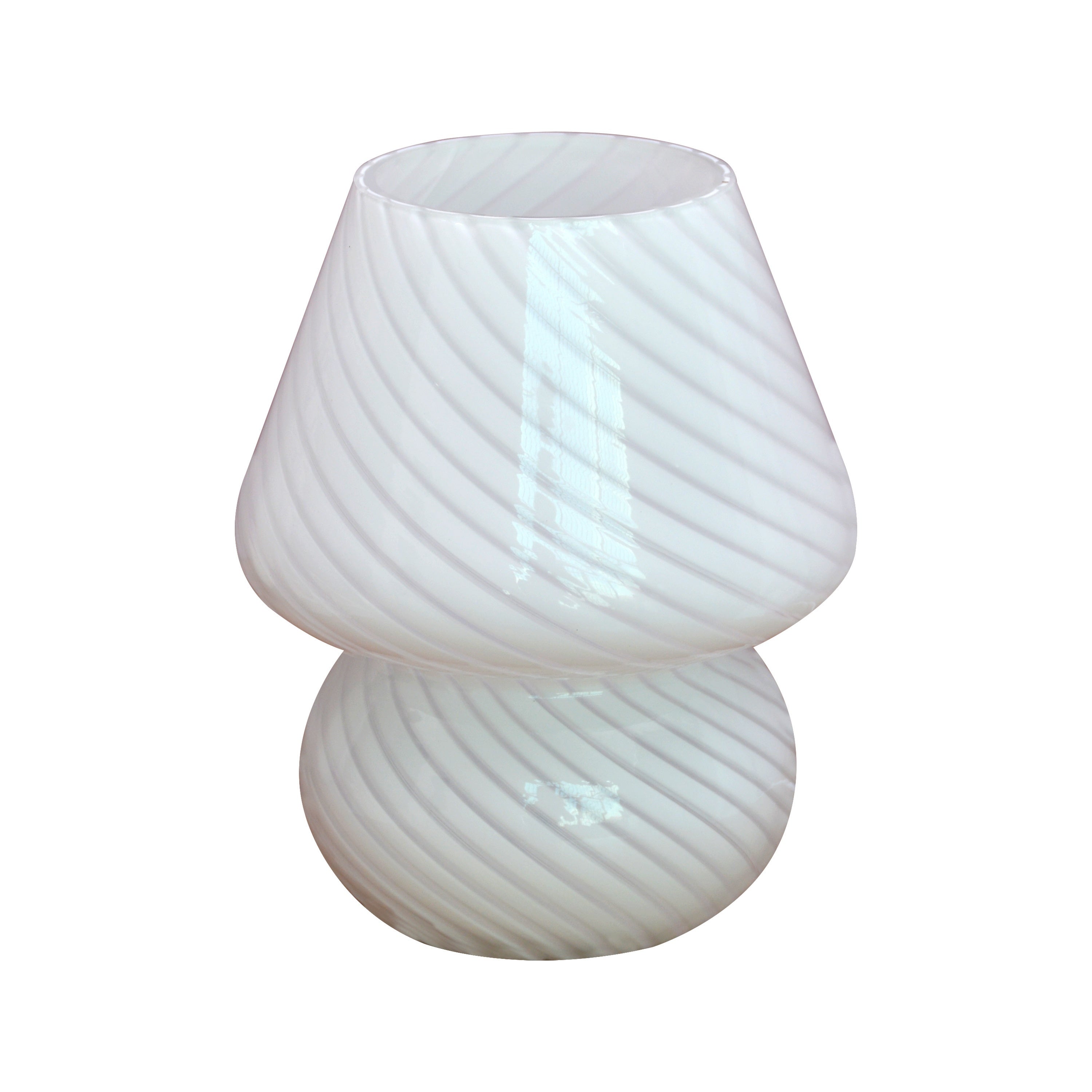 Murano-Style Glass Mushroom Lamp | USB Dimmable Table Light