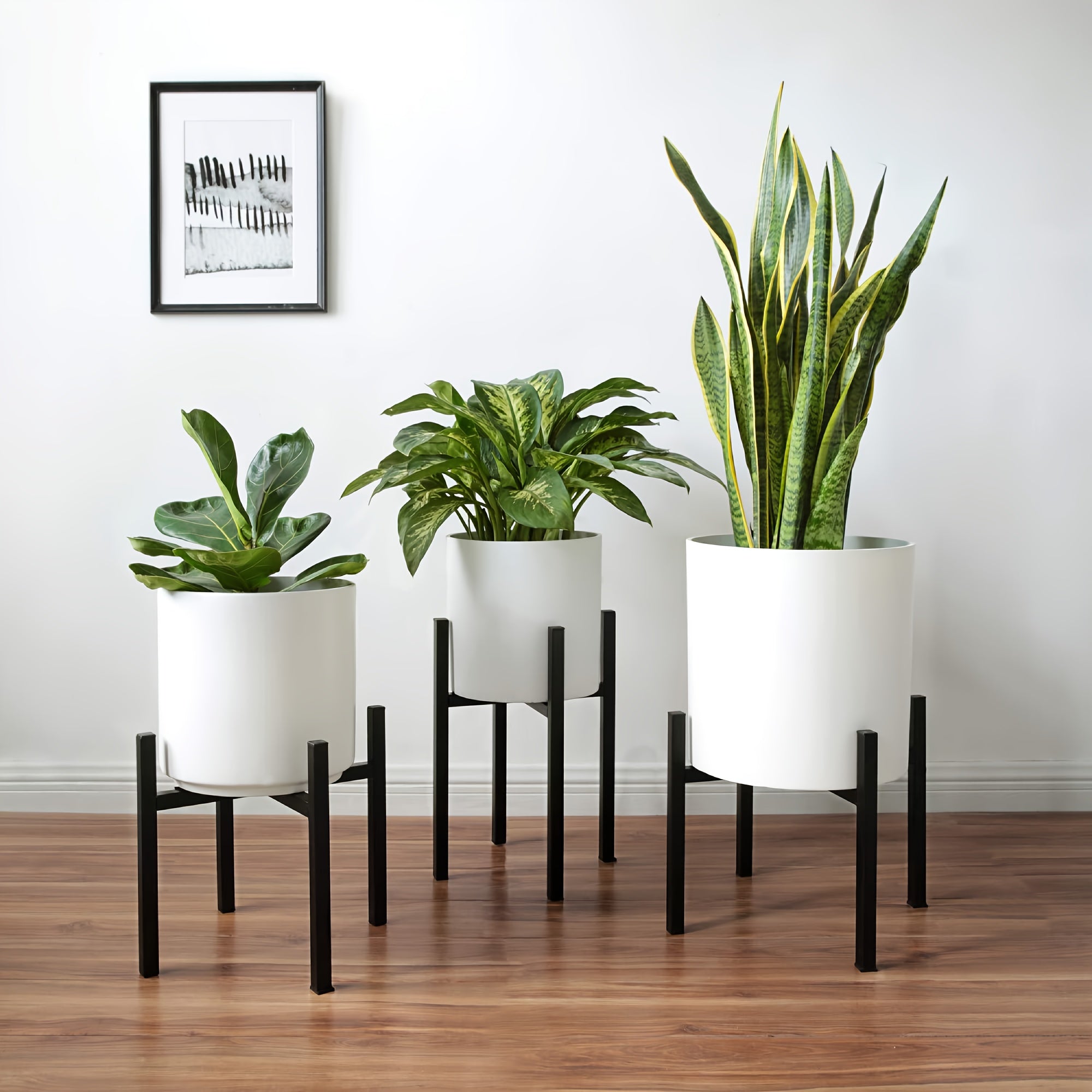 Adjustable Metal Plant Stand | Modern Indoor & Outdoor Flower Pot Holder