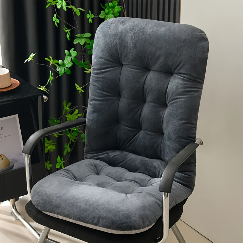 High-Back Chair Cushion | Thickened Soft Seat Pad with Back Support