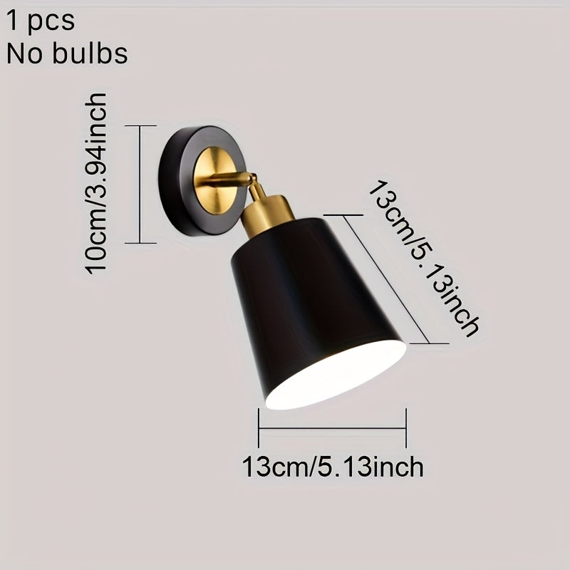 Modern Metal Wall Sconce Light | Adjustable Bedroom & Living Room Lamp