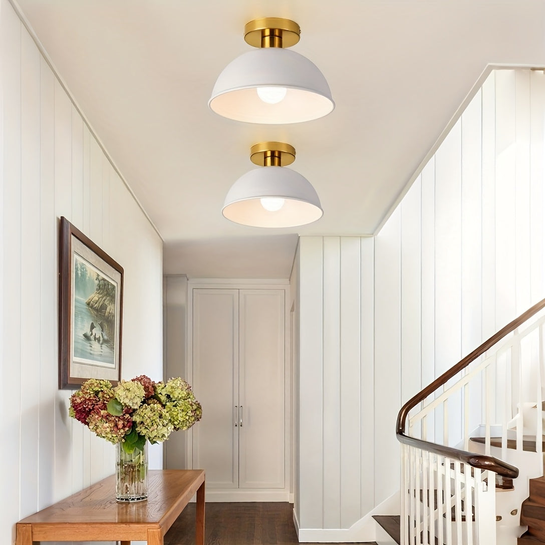 Lampada da soffitto moderna semi-incassata | Finitura in metallo opaco