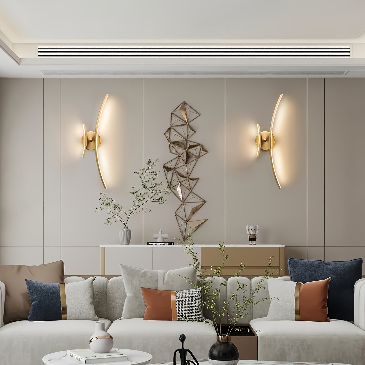 Lampada da parete LED moderna | Applique lineare per bagno, soggiorno e zona pranzo