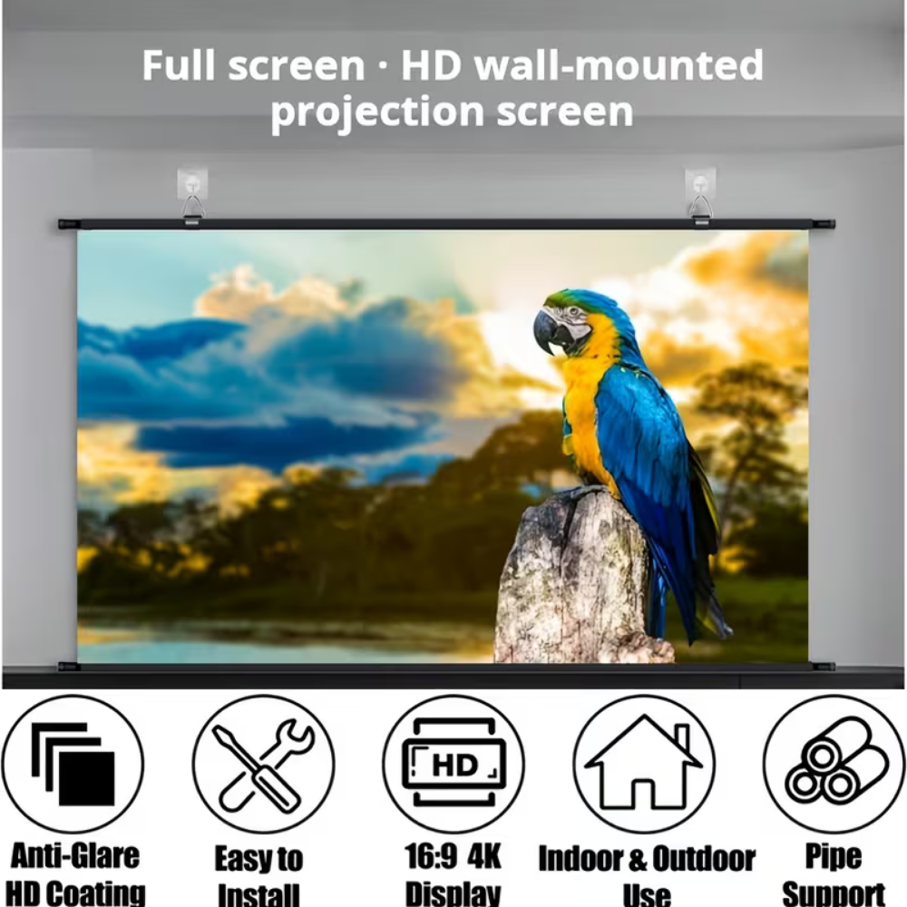 Projektorleinwand HD Breitbild Filme Sportansicht
